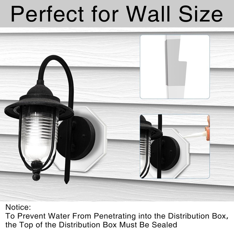 Qishiyi Vinyl Siding Mounting Blocks Kit,Siding Mounting Block with Built-in