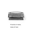 Gedy Antares Soap Dish, Resin, Grey, 7.5 x 11.2 x