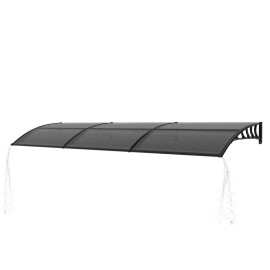 UV Rain Snow Protection 40x120 Inch Window Canopy Awning for Door Entrance Drainage Sink Exterior House Door Window Accessoriestitle: default title
