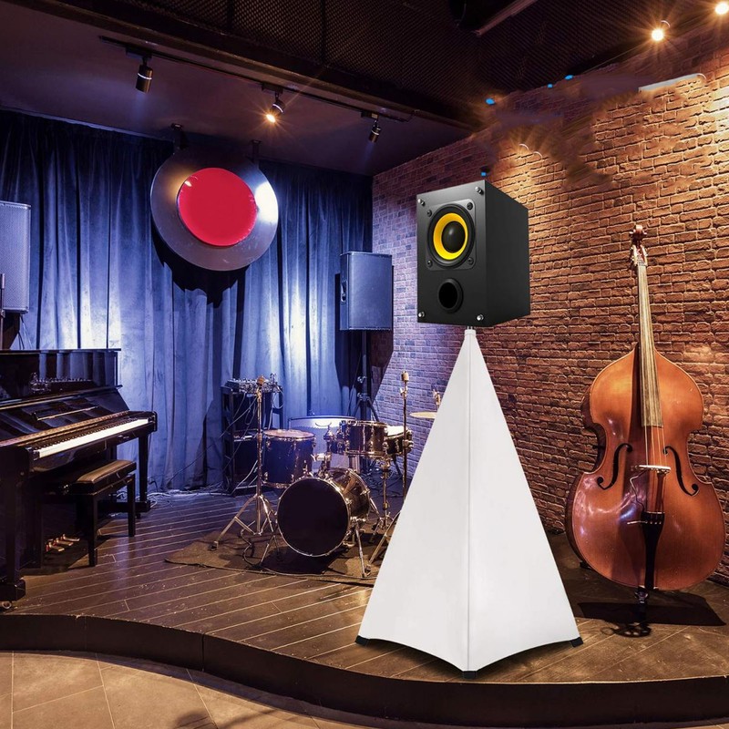 Speaker Stand Cover DJ Tripod Stretch Skirt Adjustable Stretchable Polyurethane