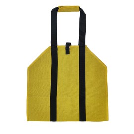 Jaegvida Firewood Carry Bag Canvas Log Carrier Tote Firewood Holder (Brown)