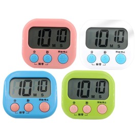 SHOWERORO 4pcs Kitchen Countdown Timer Student Management Digital Timer Easy Use Cooking Lake for Home Classroom Use