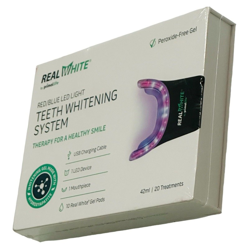 REAL WHITE PRIMAL LIFE ORGANICS REAL WHITE TEETH WHITENING SYSTEM