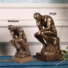 Magicsculp-The Thinker Statue in Premium Cold Cast Bronze 8.8Inch Museum