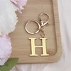 ORUZA Letter Keyring Alphabet Initial Keychain, Metal Letter Key Ring