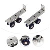 Operitacx 5sets Sliding Door Wheels Rollers Kit Door Roller Replacement