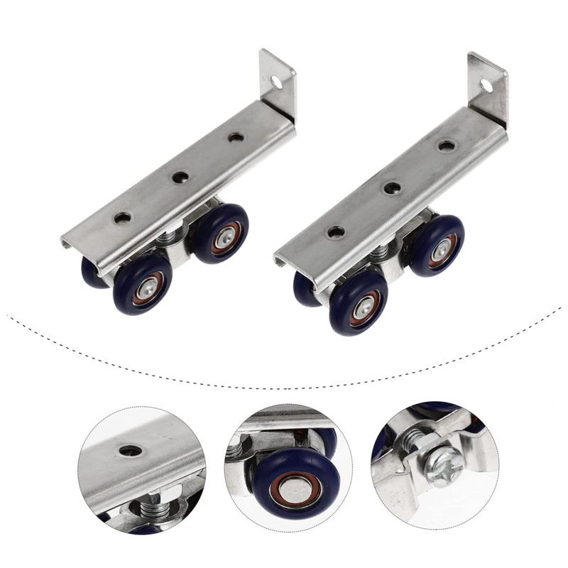 Operitacx 5sets Sliding Door Wheels Rollers Kit Door Roller Replacement