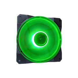 APEVIA CO212L-GN Cosmos 120mm Green LED Ultra Silent Case Fan w/ 16 LEDs & Anti-Vibration Rubber Pads (2 Pk)