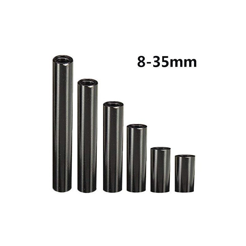 ChaRLes M3AR2 M3 Aluminum Alloy Standoff Studs 8-35mm Black Round