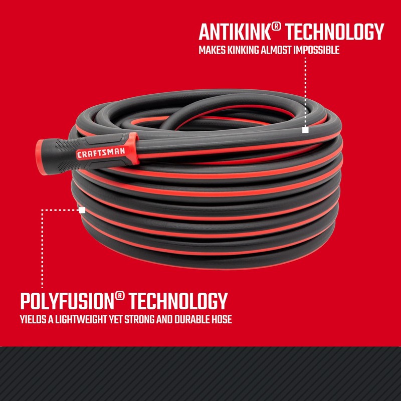 Craftsman Heavy Duty Professional Grade Garden Hose, 50 Feet x