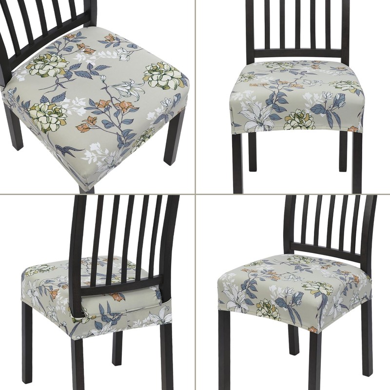SearchI Dining Chair Seat Covers Set of 4, Stretch Removable