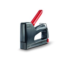 Novus Hand Stapler J-01, Hobby Stapler Made of ABS Plastic, Handle Lock, Ideal for Use in the Garden or Household