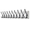 Dseap Wall Mounted Coat Rack with 10 Tri Hooks: Wooden