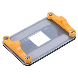 QUARKZMAN AM5 Backplane CPU Cooling Mount Heatsink Bracket Durable Fan Cooling Mounting Plate Yellow Black for AM5 Motherboard Socket with 4 Screws