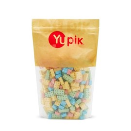 Yupik Candy Blox, 2.2 lb (35.2 oz), Pressed Candies, Gluten-Free, Kosher, Fruity Flavors, Brick-Shaped Treats, Candy Machine Refills, Fun & Nostalgic, Delicious Snacks, Ideal for Gifting & Holidays