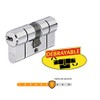 ABUS D66 Lock Cylinder 35 x 50, Aluminium, Steel, Brass,