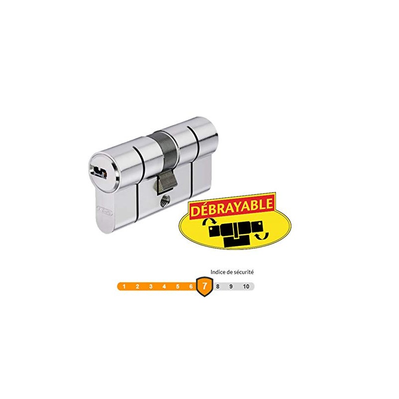 ABUS D66 Lock Cylinder 35 x 50, Aluminium, Steel, Brass,