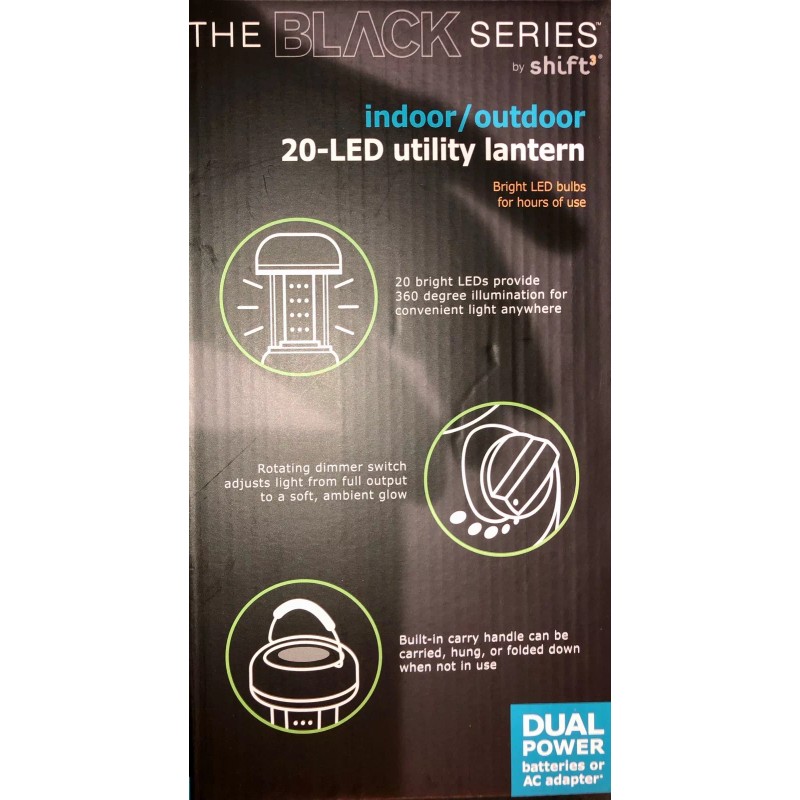 Shift3 Shift Indoor Outdoor 20 LED Utility Lantern