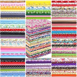 1200 Pcs 4 x 4 Inches Cotton Fabric Bundle Floral Precut Fat Squares Fabric Scraps Cotton Quilting Fat Flower Fabric Patchwork for DIY Craft Sewing Clothing