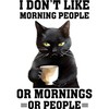 CafePress Funny Morning Cat Saying Magnets Rectangle Magnet, 3"x2" Refrigerator