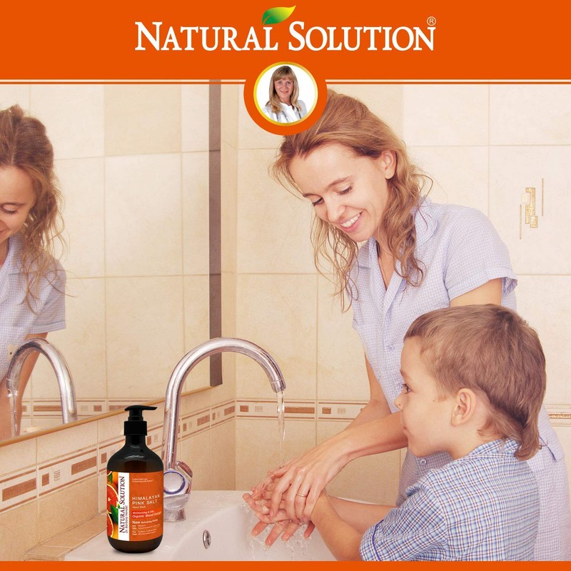 Natural Solution Hand Wash, enriched with moisturizing blood orange and