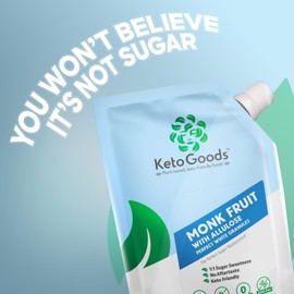 Monk Fruit with Allulose - Perfect White Granules - Perfect Sugar Replacement Alternative with 1:1 Sugar Sweetness - 1.87lbs (30oz/850g)