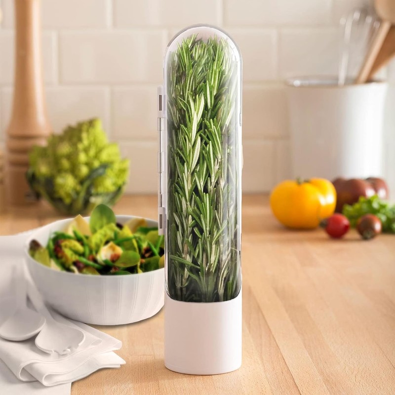 Herb Keeper Preserver,Refrigerator Herb Storage Container Herb Savor Preserver Cilantro