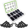 Vlookee M3 M4 Wood Screws, 480 Pieces, Cross Hole Bolts,