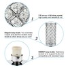 Crystal Table Lamp Touch Control Dimmable Accent Desk Lamp Bedside