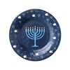 UPware Hanukkah Melamine Round Dessert Plates, Small Serving Plates, Hanukkah
