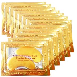 Premium Crystal Gold Collagen Eye Mask Crystal Organic Anti Wrinkle Moisture Skin Care Patch Pad with Lavender Oil, Collagen, Haluronic Acid (x 3 Collagen Masks)