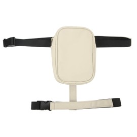 BusoTh Thigh Harness Leg Bag, Non Slip Waterproof Versatile PU Leather Women Thigh Harness Leg Bag for Running (Beige)