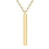 KristLand - Women Simple Bar Pendant Necklace Dainty 18K Gold