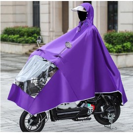 Scooter Mobility Scooter Rain Cover Mac Poncho Hooded Coat Water Proof Outdoor Camping Cover with Transparent Cap Universal One Size Large