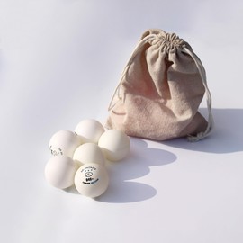 SPP 3 Star 6PCS Table Tennis Balls Professional Pingpong Ball Training Ball 40+ Ping Pong Balls for Competition and Recreational Play with a Bag (White)