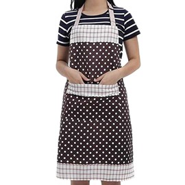 Veewon Women's Kitchen Apron with Pockets Restaurant Flirty Aprons for Women Cook, Cupcake, Cafe and Waitress