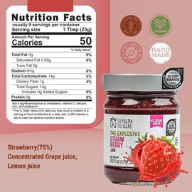 Assorted No Sugar Added Jams - 6 Pack (2x Strawberry, 2x Forest Fruits, 2x Pineapple) Made in Greece, No Preservatives, Gluten Free Healthy Fruit Spreads for Breakfast, Toasts