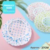 5 Stück Exquisite wasserdichte Duschhaube für Damen, Elastische und Wiederverwendbare