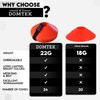 DOMTEK Footbal Cones Training for Kids – Stackable Flat Disc