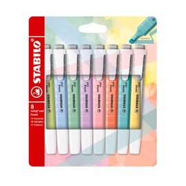 STABILO Highlighter Swing Cool Pastel - portafolios de 8 - Colores surtidos