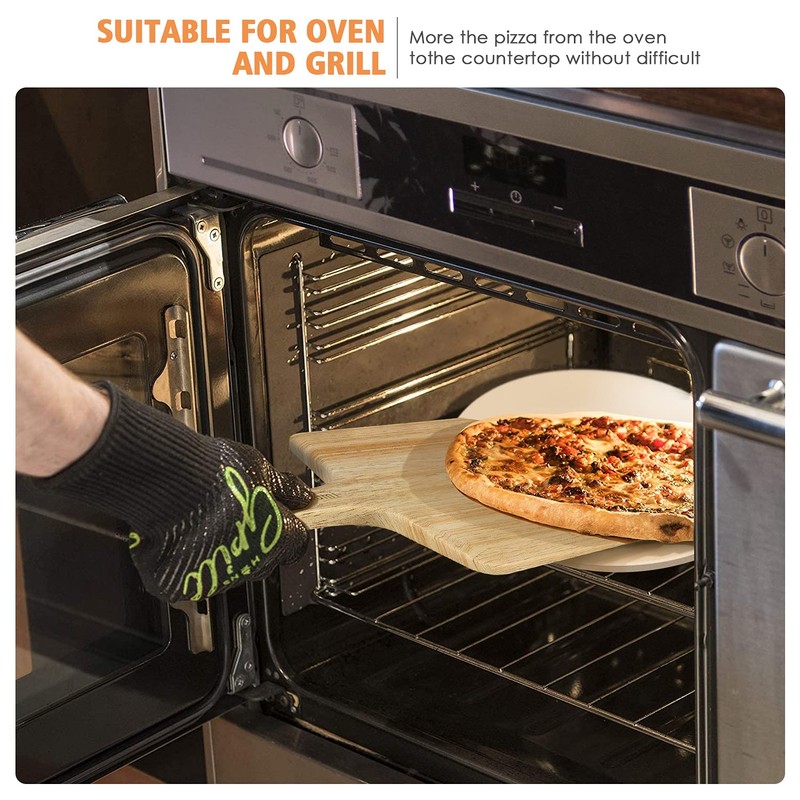 5 PCS Round Pizza Stone Set, 13" Pizza Stone for
