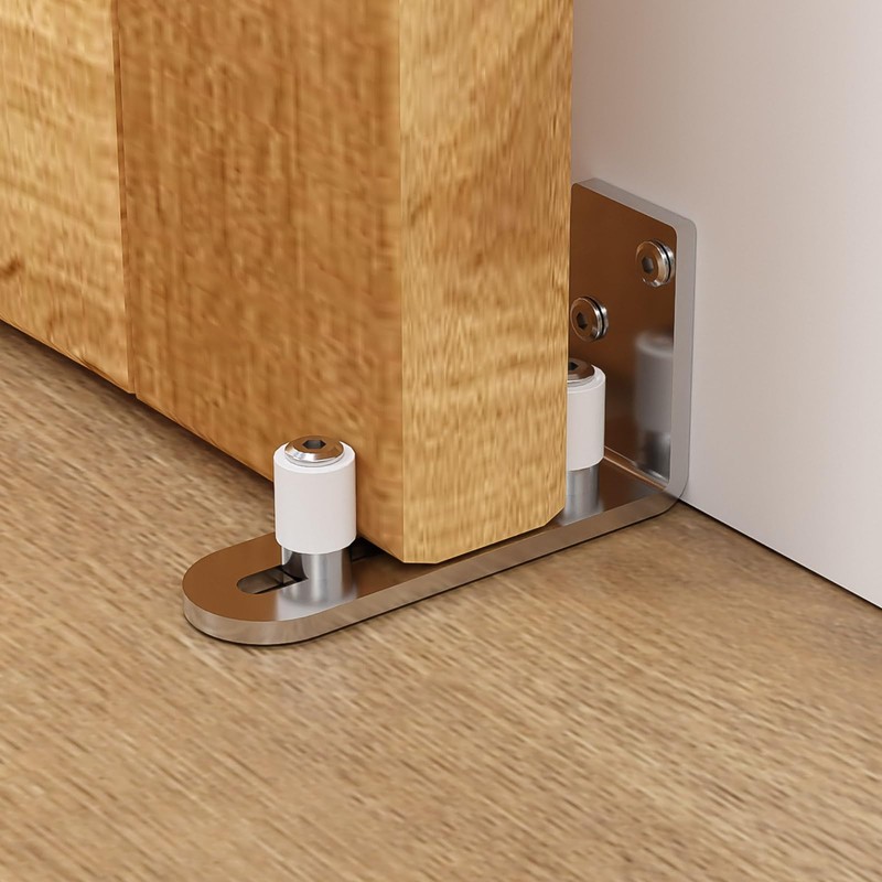 Wolfbird Adjustable Floor Guide Sliding Barn Door Wall/Door Bottom Guide