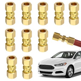Brake Oil Pipe Fittings - Brass Brake Tube Fittings - Auto Repair Supplies for Sedan Car RV Vehicle Mechanic Garage