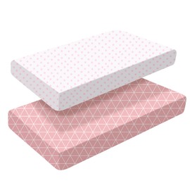 2 x Cot Fitted Crib Sheets | Bedding For Cot bed | Soft Breathable Comfortable Baby Sheet Set for Boys Girls Neutral,140 x 70 Fits Standard Toddler Crib Mattress