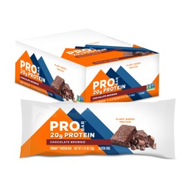 PROBAR - PROTEIN Bar, Chocolate Brownie, Non-GMO, Gluten-Free, Healthy, Plant-Based, Whole-Food Ingredients, Natural Energy (12 Count)