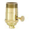 B&P Lamp® 3-Way Heavy Duty, Turned Brass Socket, Polished &