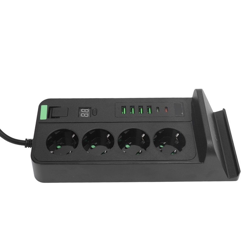 European Power Strip Wireless Charging USB TYPE C 4 Way