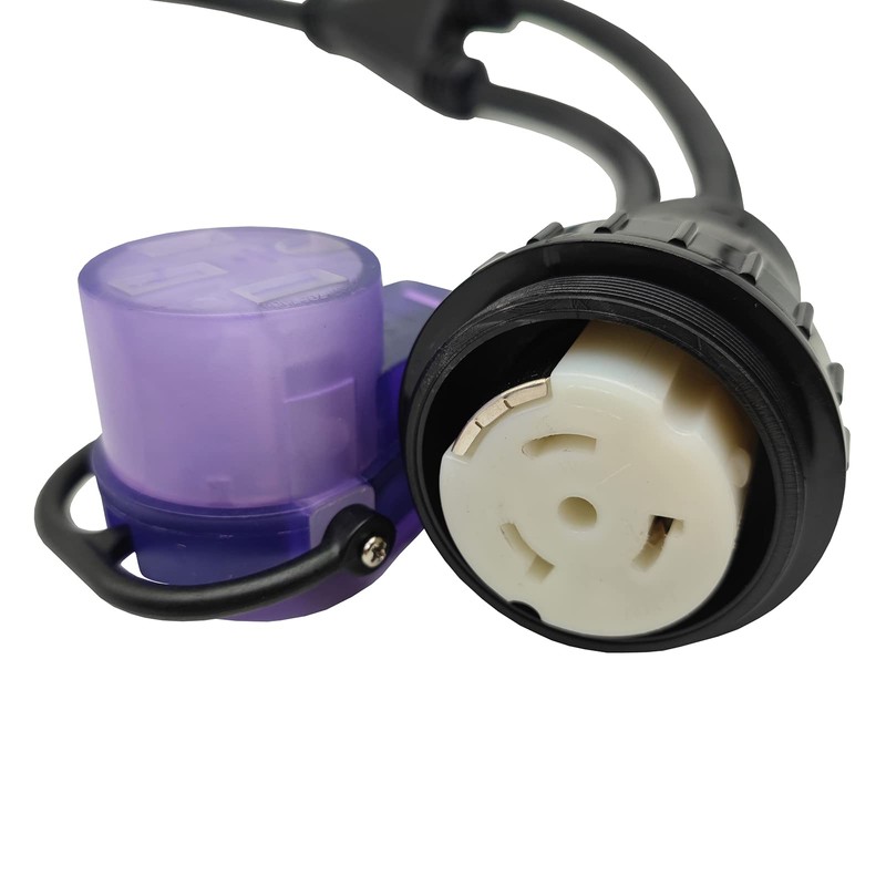 Parkworld 63838 RV 30A Male Plug Splitter to Shore Power