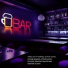 LED Neon Sign BAR Shape Design USB Or Battery Powered