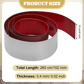 Door Kick Plate Stainless Steel Toe Kick Cover Kickplate Metal Door Bottom Protectors Commercial Baseboard Plate (6 x 102 Inch)